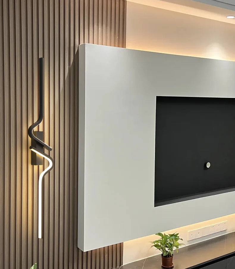 TriColour Linear LED Strip Wall Light - Modern Minimalist Design - IL18