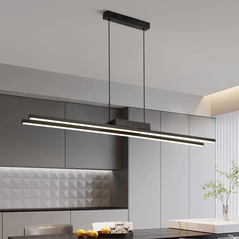TriColour Nordic Double LED Pendant Light - Modern Dining Room Chandelier - IL20