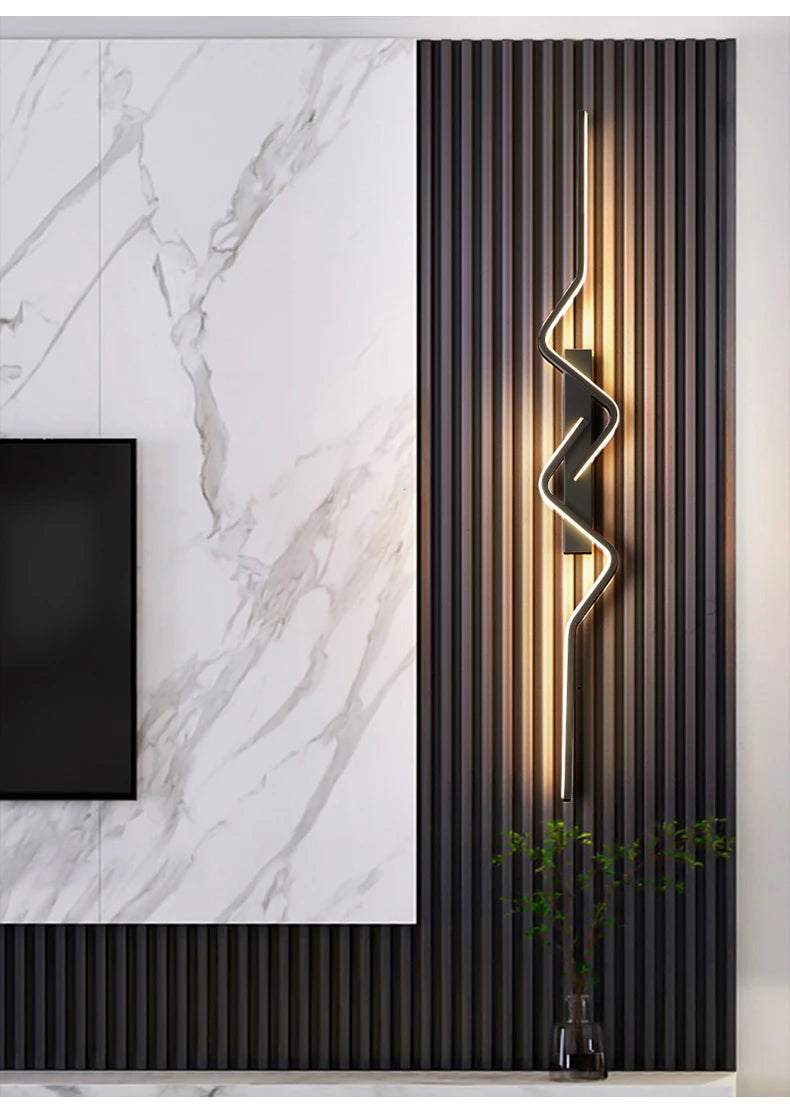 TriColour Modern Nordic LED Wall Light - Long Decorative Design - IL24