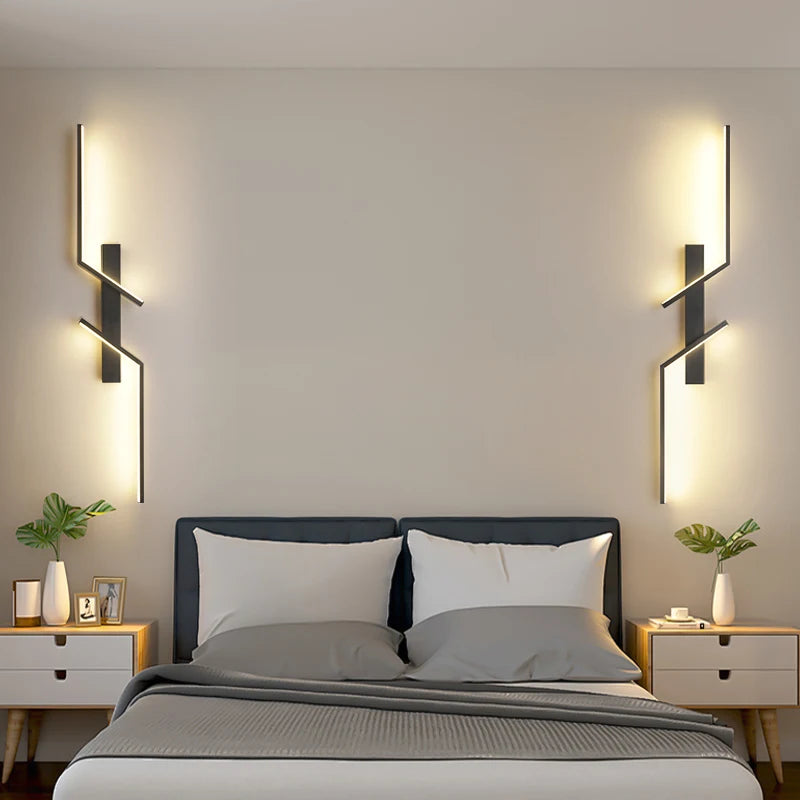 TriColour Modern LED Wall Light - Minimalist Dual Strip Design - IL33