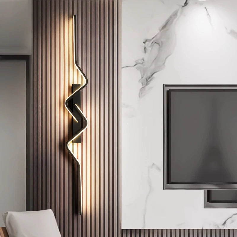 TriColour Modern Nordic LED Wall Light - Long Decorative Design - IL24