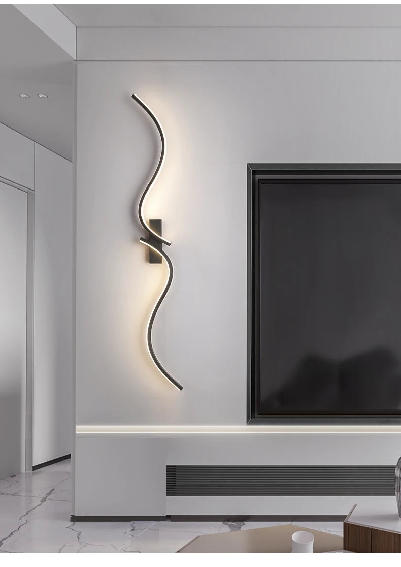 Modern LED Wall Lamp - Minimalist Long Strip Design - IL22