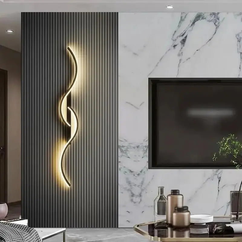 TriColour Modern LED Wall Light - Minimalist Lines Design - IL19