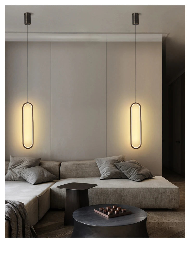 Modern LED Pendant Light - Minimalist Ring Chandelier - IL29