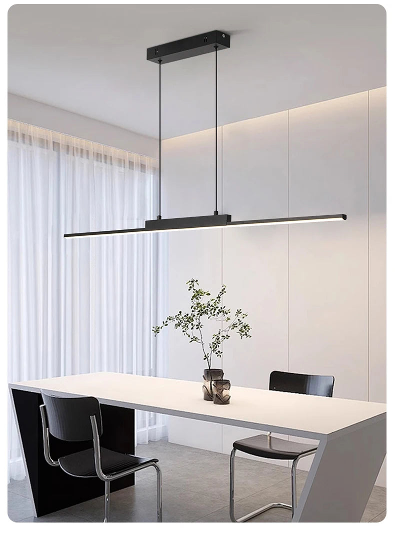 TriColour Modern Black Gold Chandelier - Luxury Pendant Light - IL21