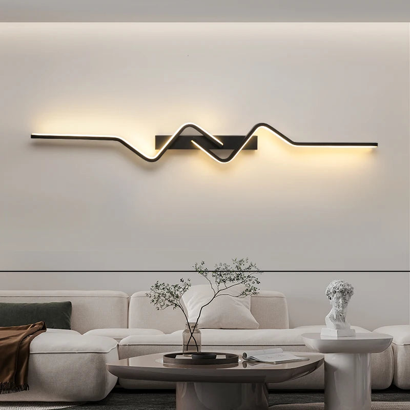 TriColour Modern Nordic LED Wall Light - Long Decorative Design - IL24