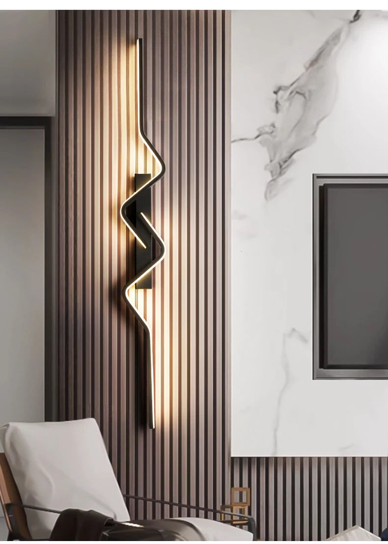 TriColour Modern Nordic LED Wall Light - Long Decorative Design - IL24