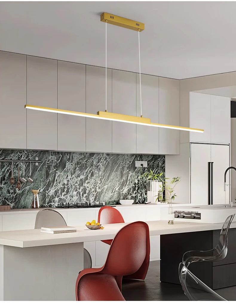 TriColour Modern Black Gold Chandelier - Luxury Pendant Light - IL21