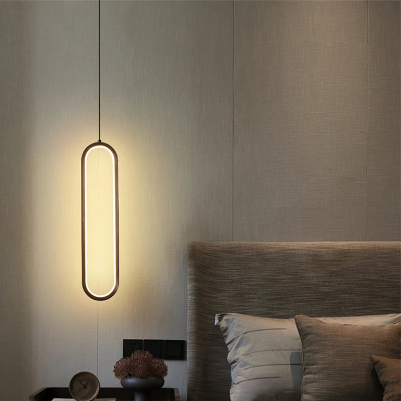 Modern LED Pendant Light - Minimalist Ring Chandelier - IL29