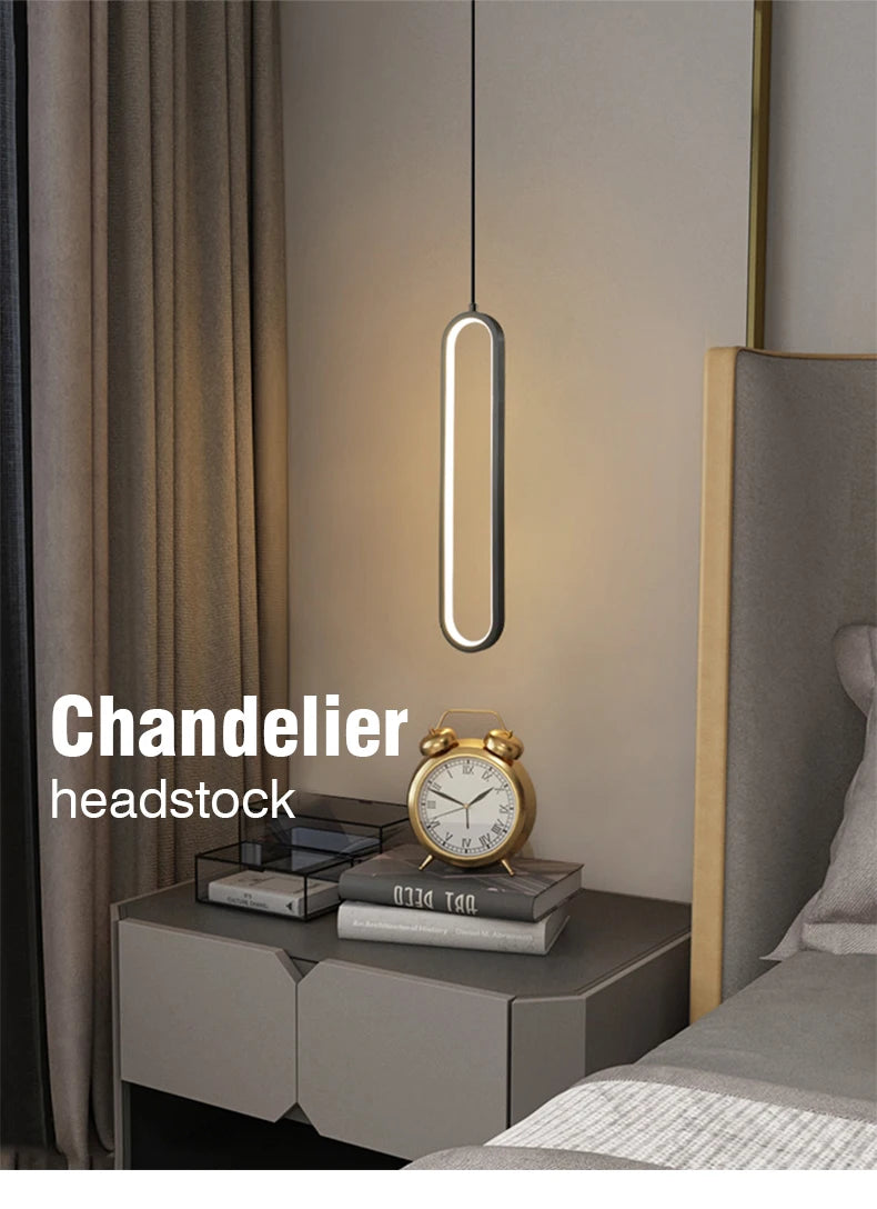 Modern LED Pendant Light - Minimalist Ring Chandelier - IL29