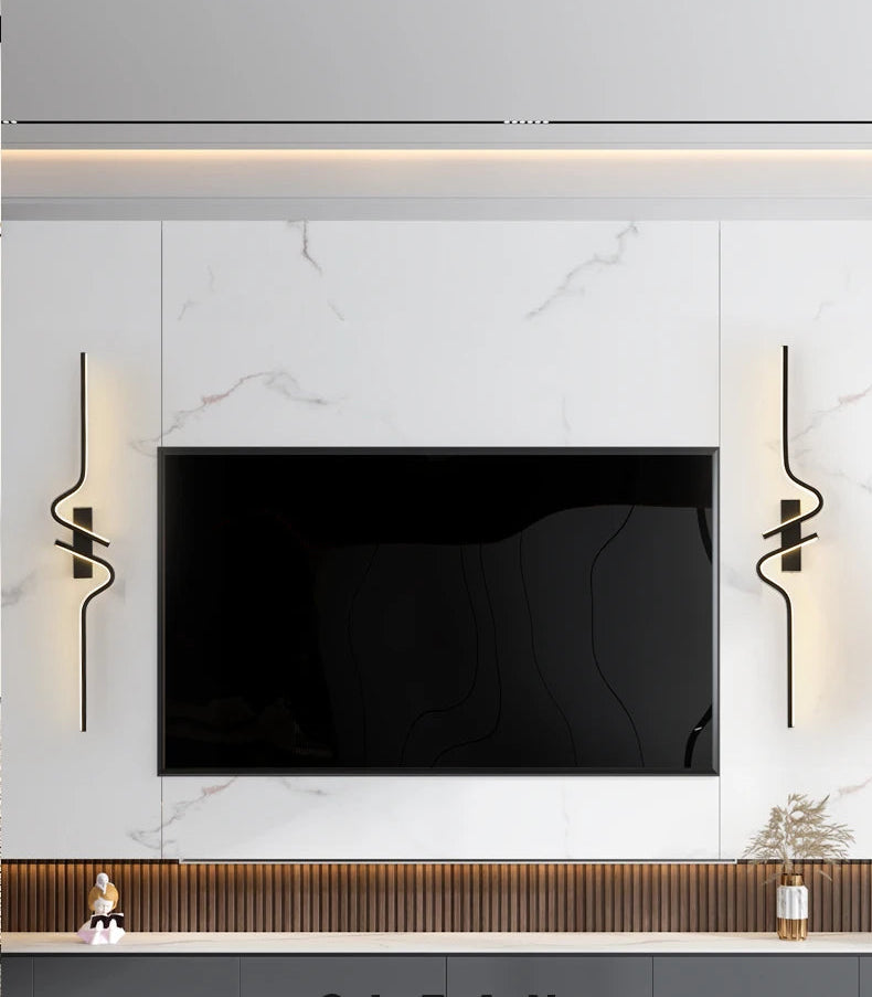 TriColour Linear LED Strip Wall Light - Modern Minimalist Design - IL18