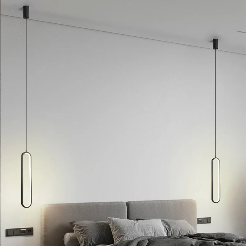 Modern LED Pendant Light - Minimalist Ring Chandelier - IL29