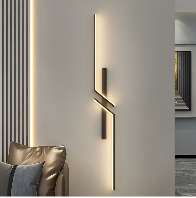 TriColour Modern Creative Strip LED Wall Light - Minimalist Bedroom Sconce - IL25