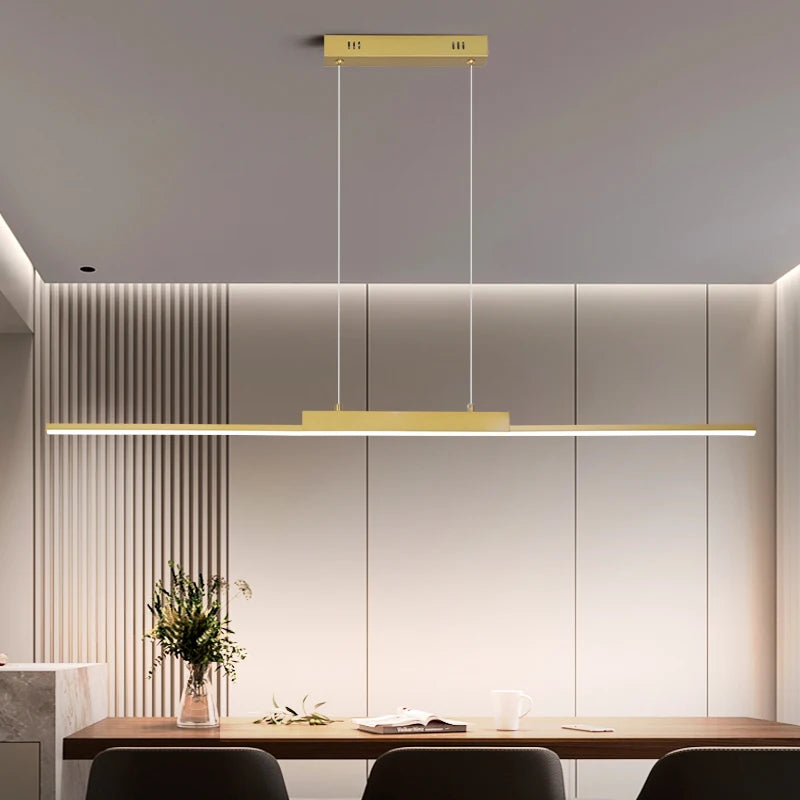 TriColour Modern Black Gold Chandelier - Luxury Pendant Light - IL21