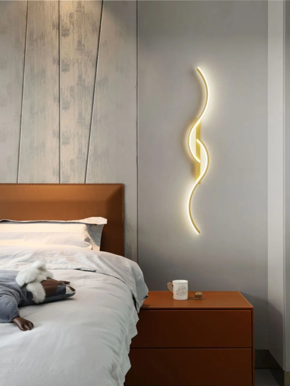 TriColour Modern LED Wall Light - Minimalist Lines Design - IL19