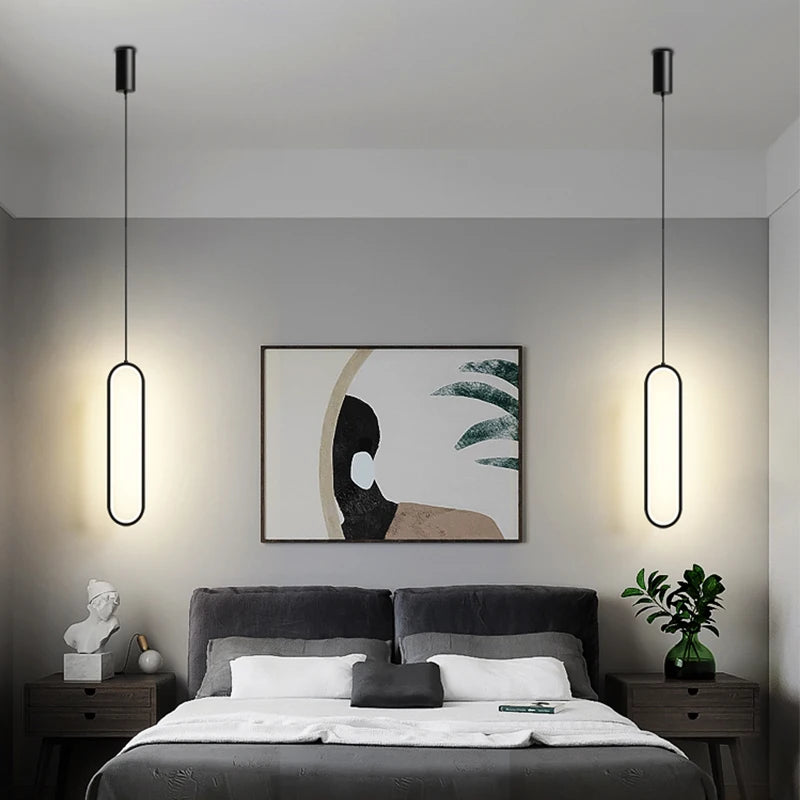 Modern LED Pendant Light - Minimalist Ring Chandelier - IL29