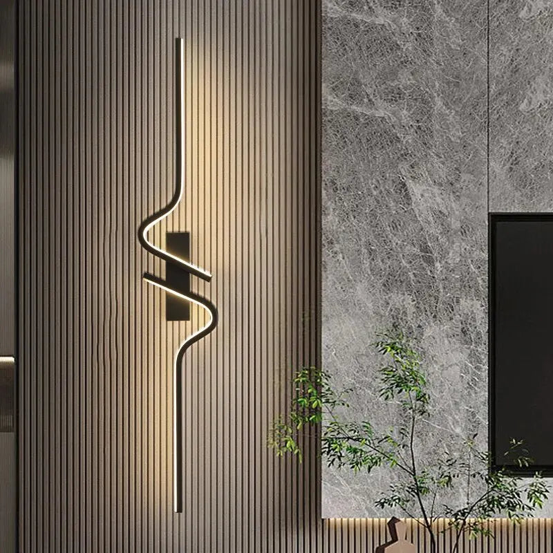 TriColour Linear LED Strip Wall Light - Modern Minimalist Design - IL18