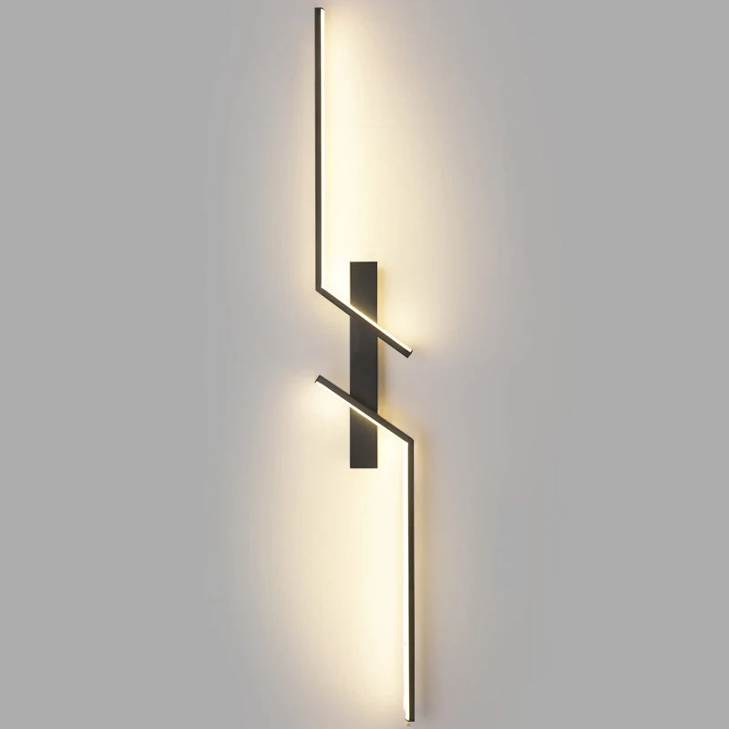 TriColour Modern Creative Strip LED Wall Light - Minimalist Bedroom Sconce - IL25
