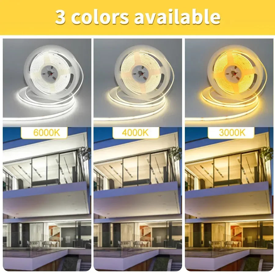 COB LED Strip Light – Flexible Linear Lighting