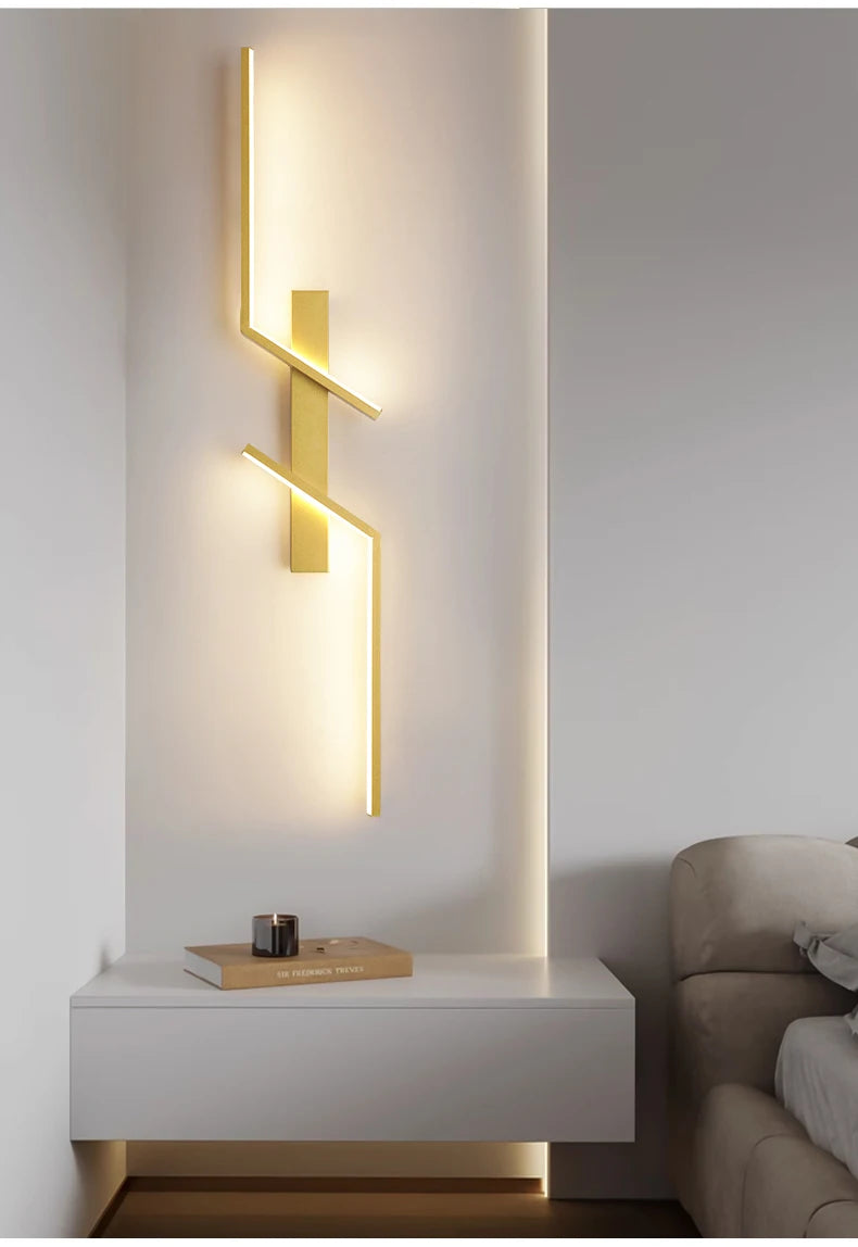 TriColour Modern LED Wall Light - Minimalist Dual Strip Design - IL33