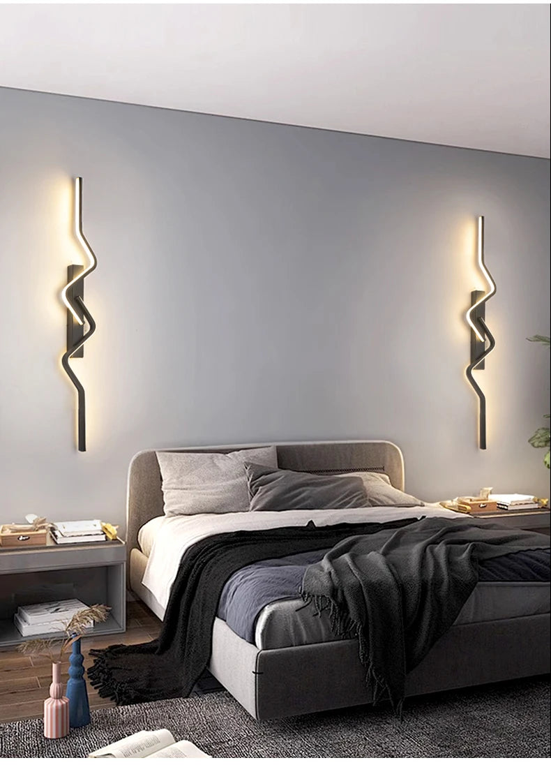 TriColour Modern Nordic LED Wall Light - Long Decorative Design - IL24