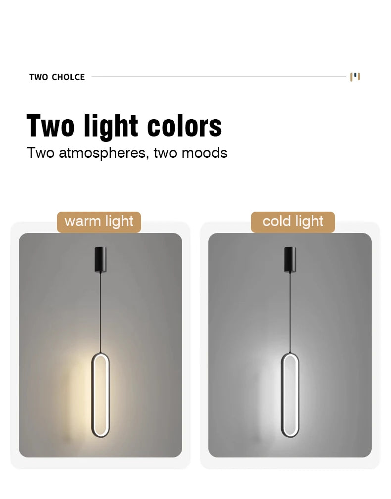 Modern LED Pendant Light - Minimalist Ring Chandelier - IL29