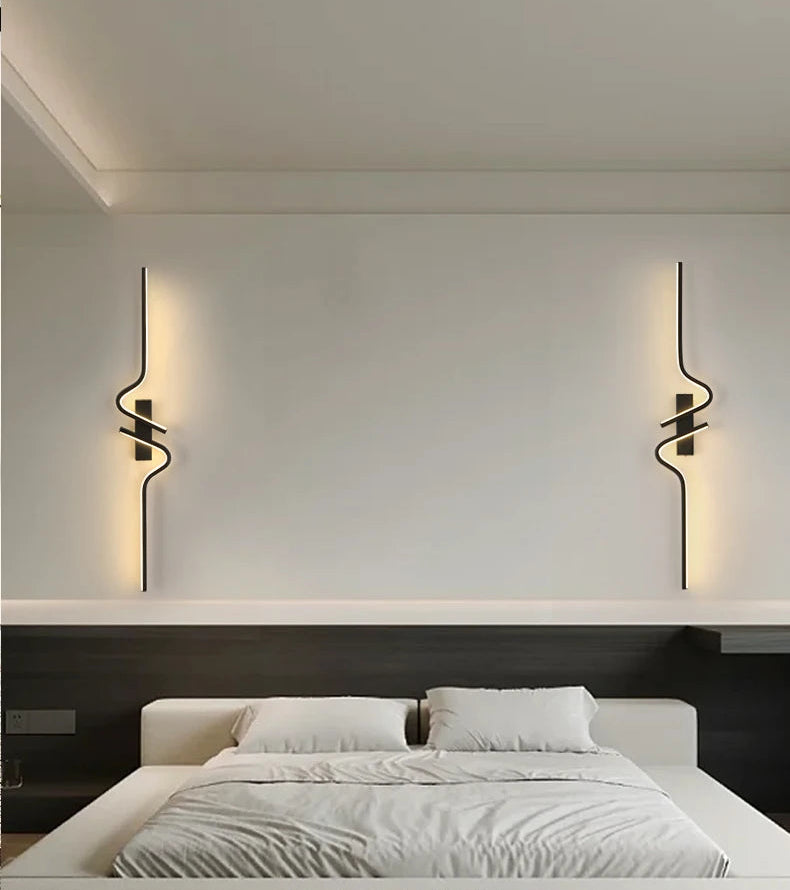 TriColour Linear LED Strip Wall Light - Modern Minimalist Design - IL18