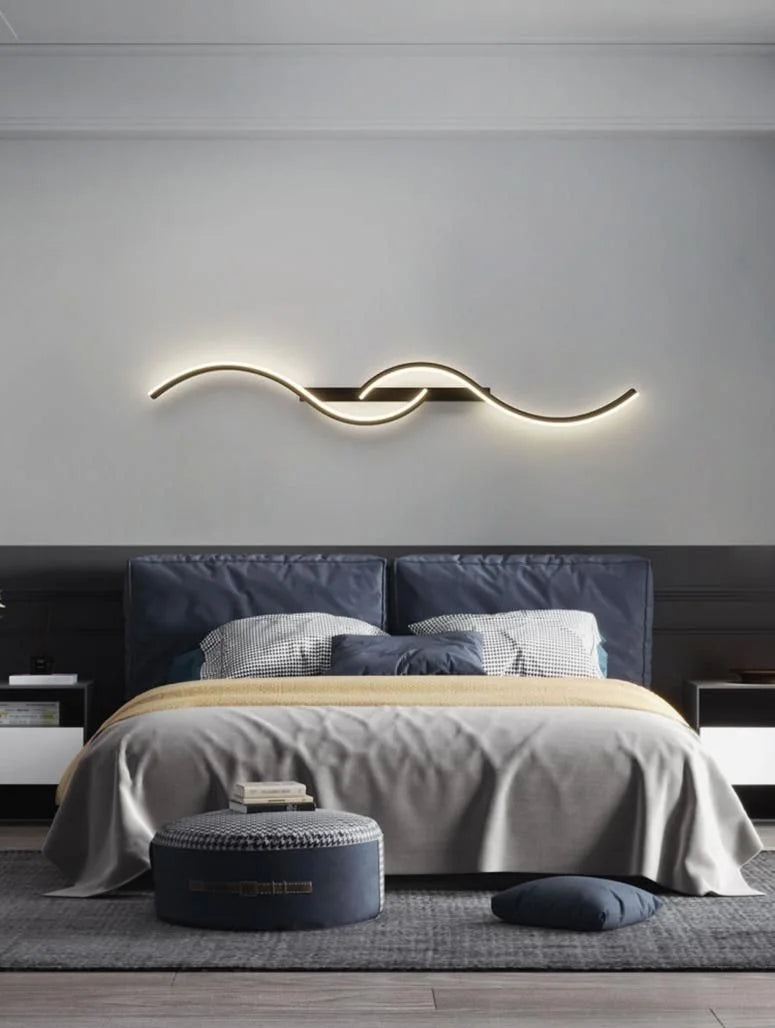 TriColour Modern LED Wall Light - Minimalist Lines Design - IL19
