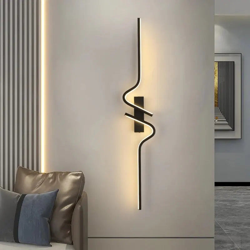 TriColour Linear LED Strip Wall Light - Modern Minimalist Design - IL18
