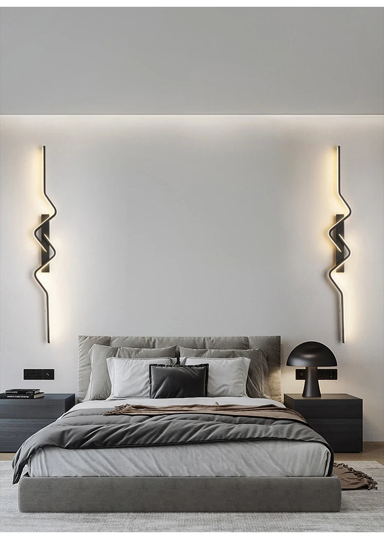 TriColour Modern Nordic LED Wall Light - Long Decorative Design - IL24