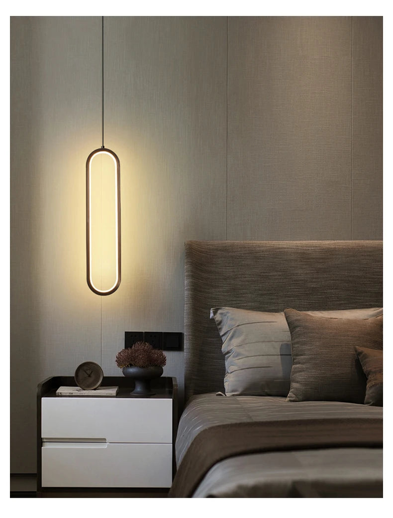 Modern LED Pendant Light - Minimalist Ring Chandelier - IL29
