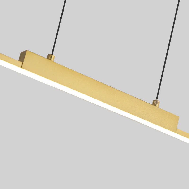 TriColour Modern LED Pendant Light - Minimalist Linear Chandelier - IL27