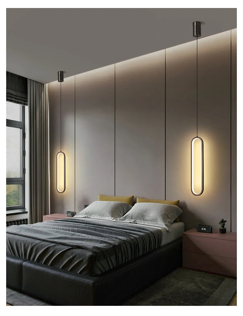 Modern LED Pendant Light - Minimalist Ring Chandelier - IL29