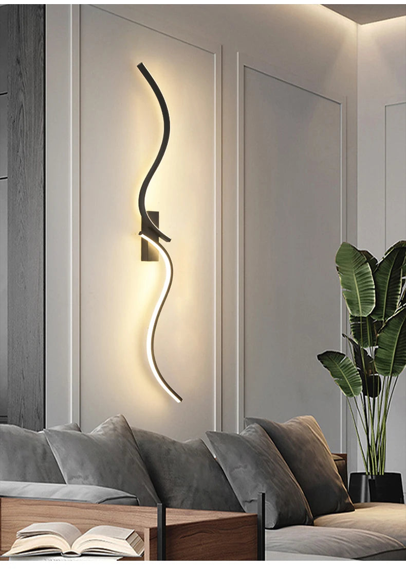 Modern LED Wall Lamp - Minimalist Long Strip Design - IL22