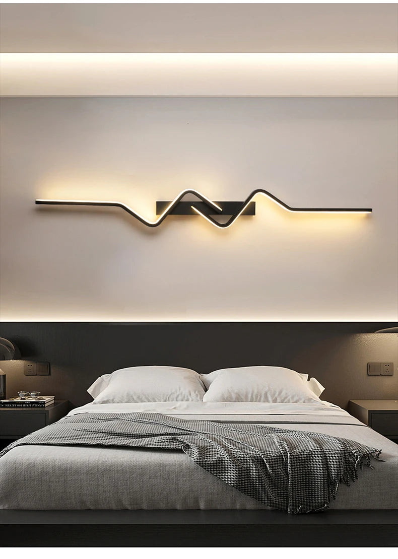 TriColour Modern Nordic LED Wall Light - Long Decorative Design - IL24