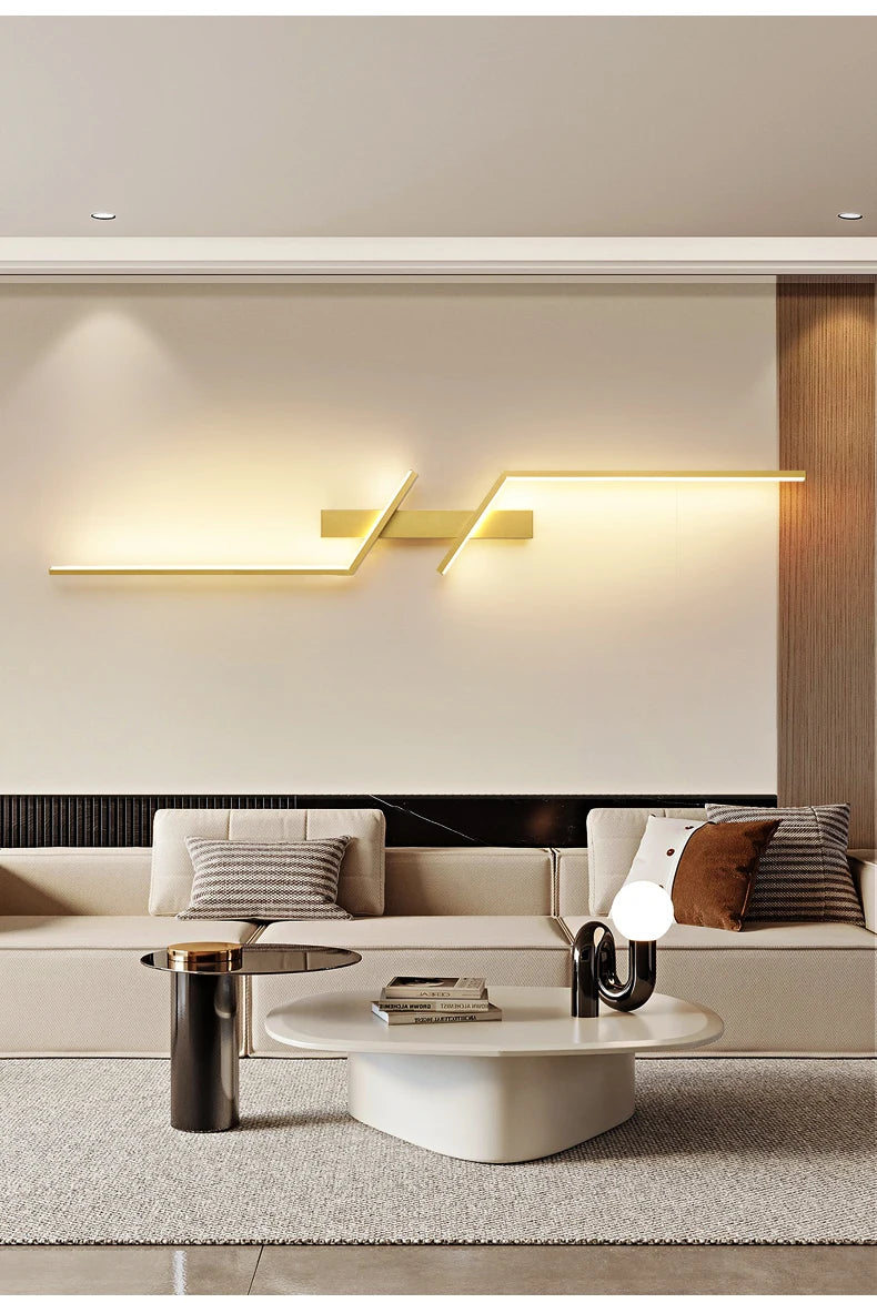 TriColour Modern LED Wall Light - Minimalist Dual Strip Design - IL33