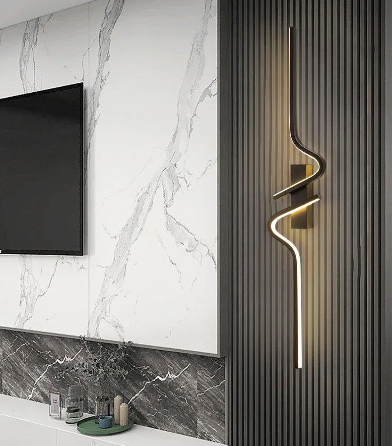 TriColour Linear LED Strip Wall Light - Modern Minimalist Design - IL18