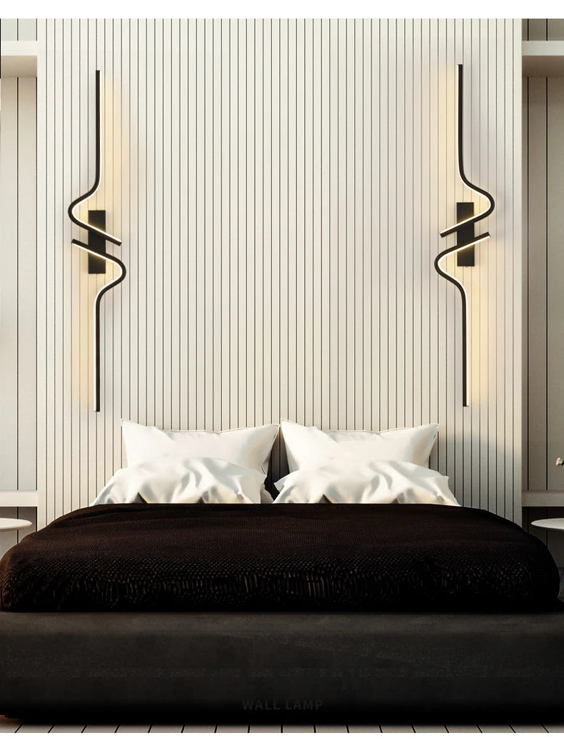 TriColour Linear LED Strip Wall Light - Modern Minimalist Design - IL18