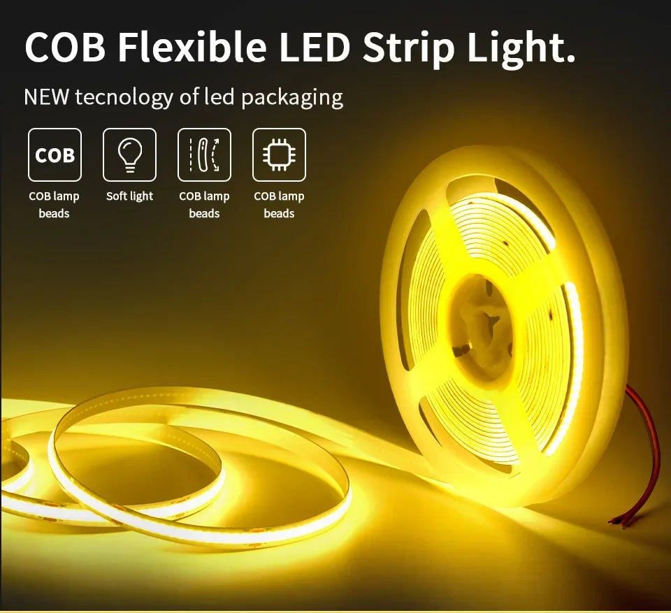 COB LED Strip Light – Flexible Linear Lighting