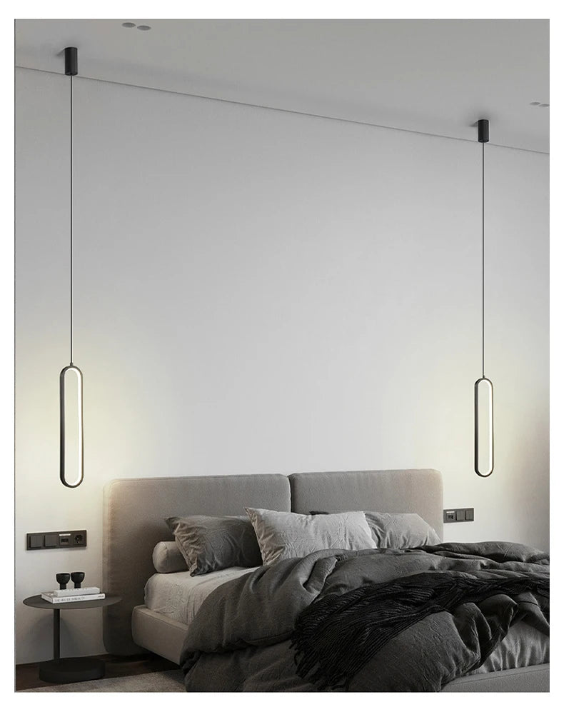 Modern LED Pendant Light - Minimalist Ring Chandelier - IL29