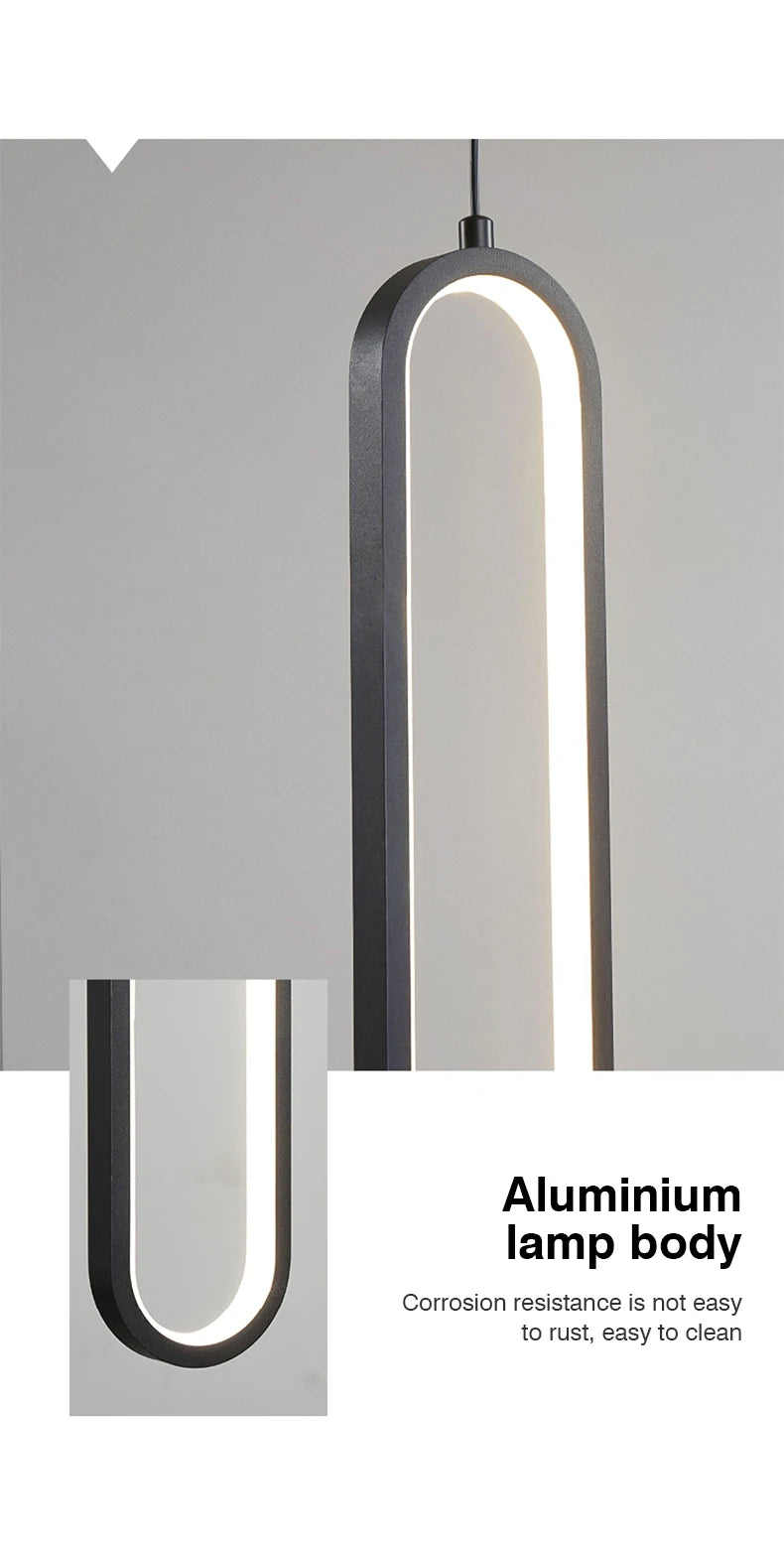 Modern LED Pendant Light - Minimalist Ring Chandelier - IL29